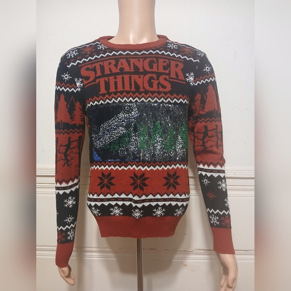 Stranger Things Christmas Sweater Small - Picture 2 of 3